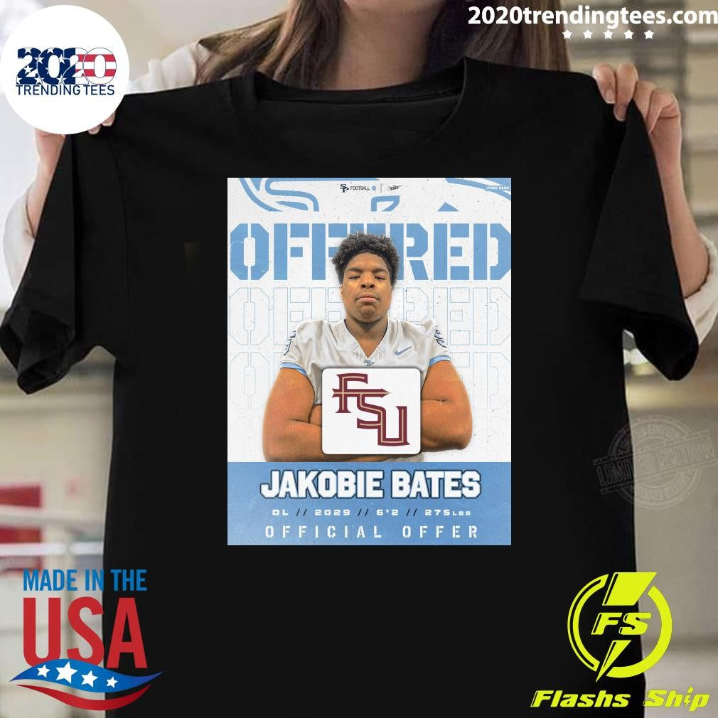 Jag Nation Congrats go out to our 28 DL Jakobie Bates for earning an offer from FSU Shirt