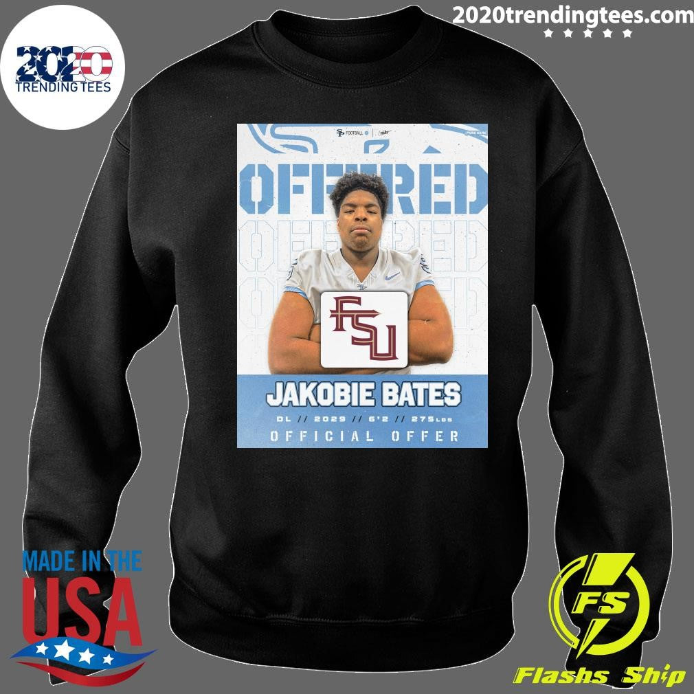 Jag Nation Congrats go out to our 28 DL Jakobie Bates for earning an offer from FSU Shirt