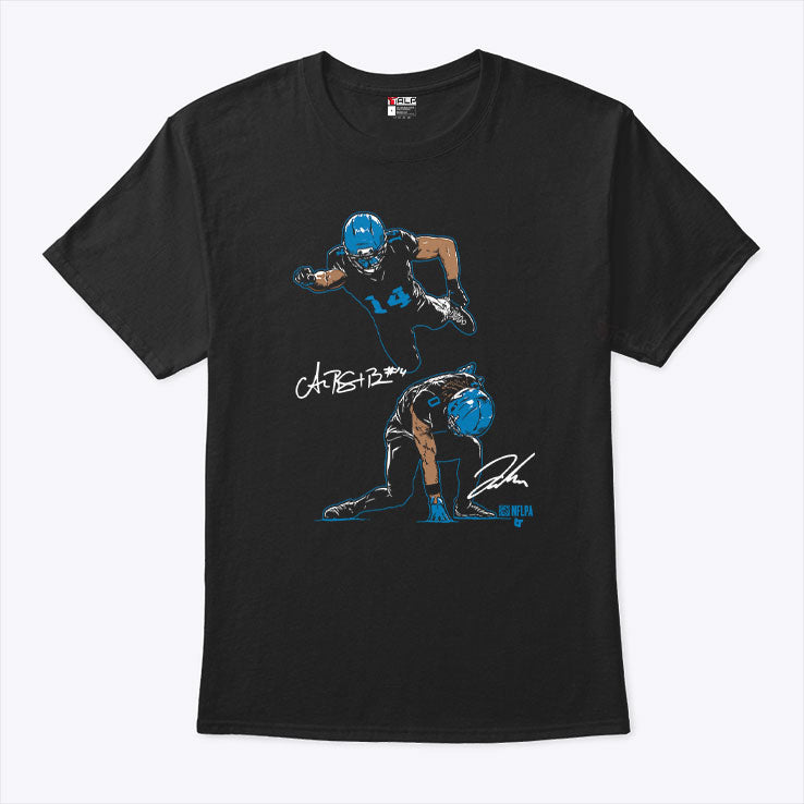 Jahmyr Gibbs And Amon-Ra St. Brown Detroit Heroes T Shirt