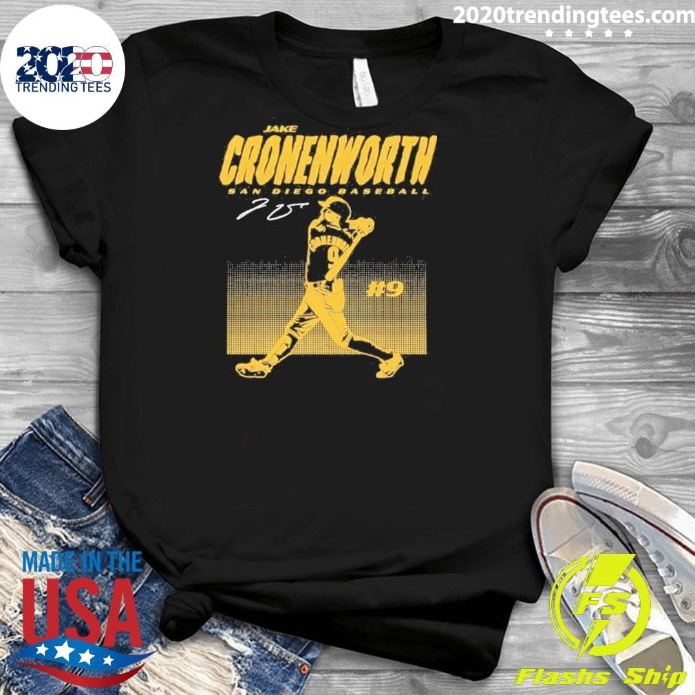Jake Cronenworth 9 San Diego Padres Slugger Swing Signature Shirt