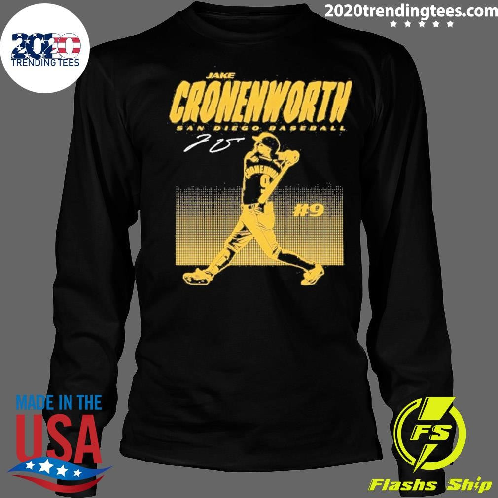 Jake Cronenworth 9 San Diego Padres Slugger Swing Signature Shirt