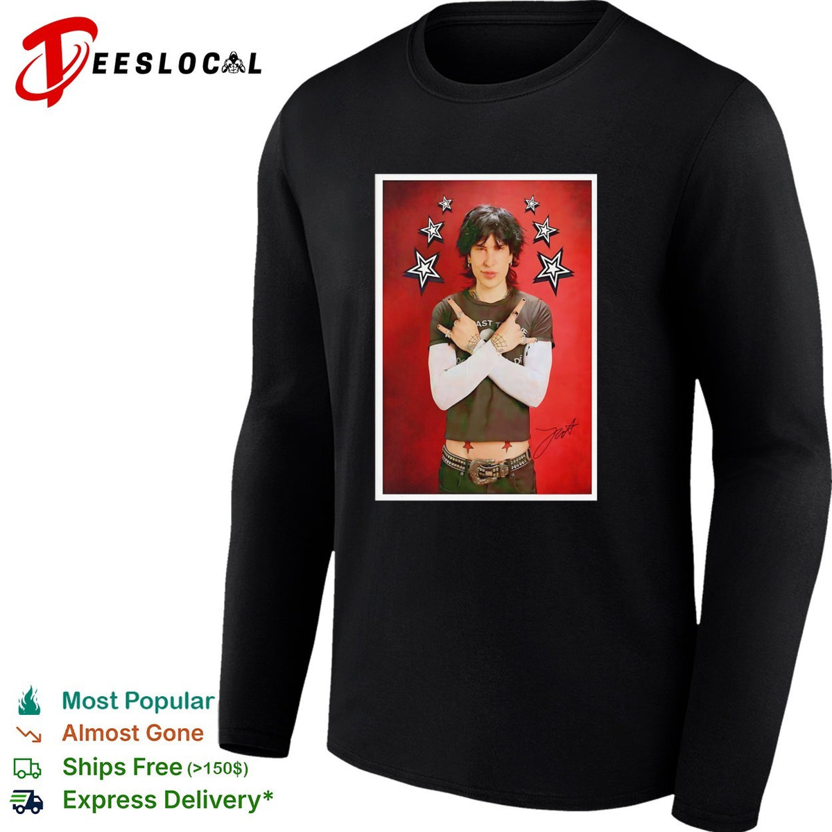 Jake Webber 2026 Stars Poster Signed portrait shirt