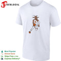 Jalen Brunson 11 GOAT head Knicks jersey dribbling basketball illustration shirt