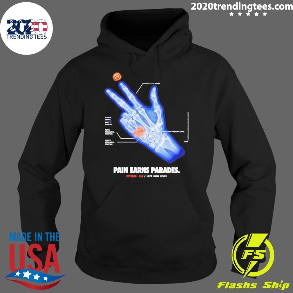 Jalen Brunson X-ray Pain Earns Parades Left Hand Study Shirt