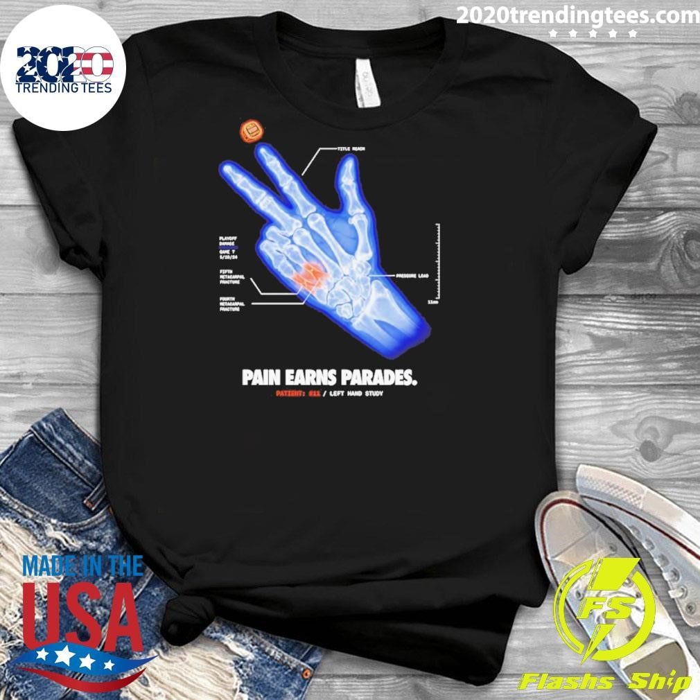 Jalen Brunson X-ray Pain Earns Parades Left Hand Study Shirt