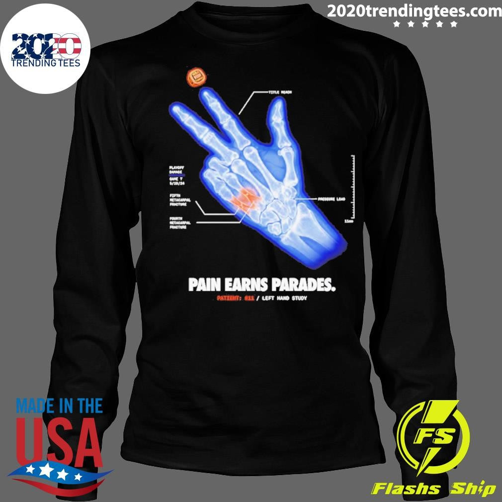 Jalen Brunson X-ray Pain Earns Parades Left Hand Study Shirt