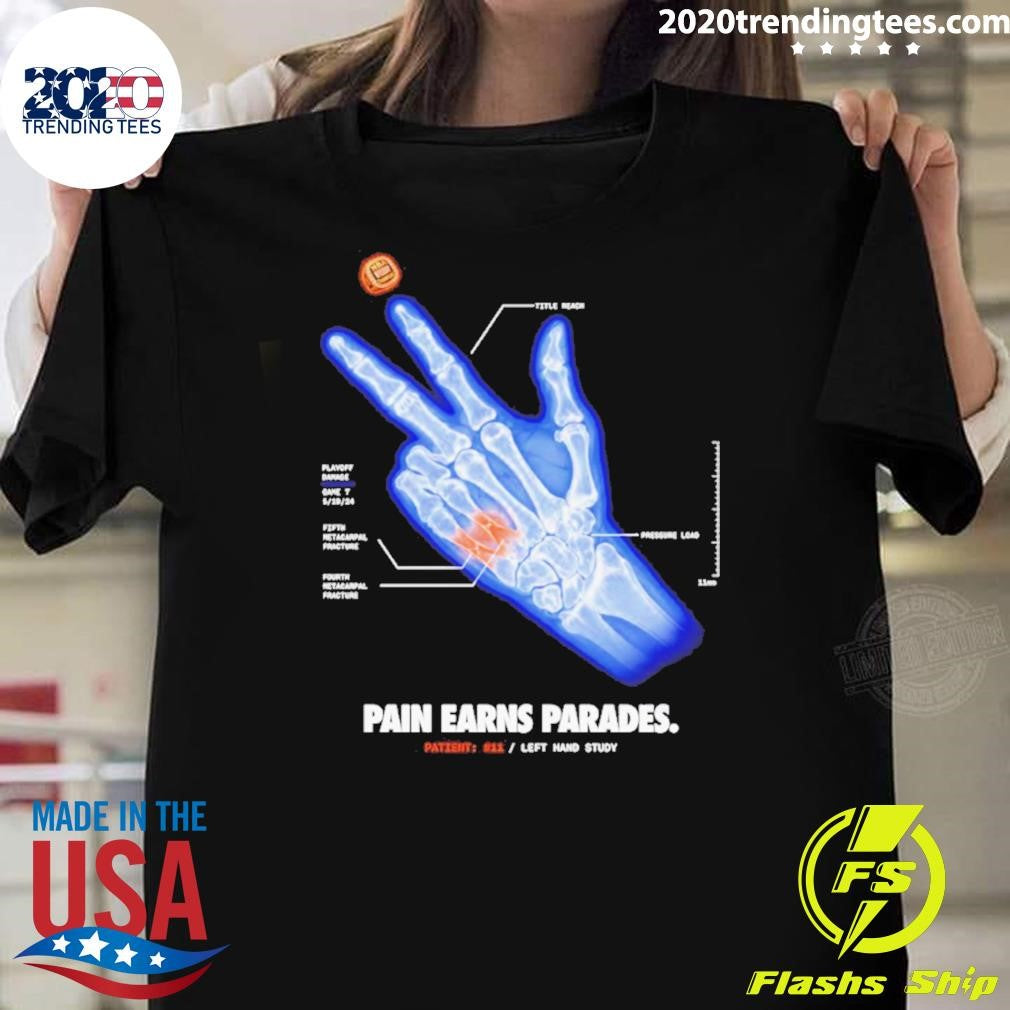 Jalen Brunson X-ray Pain Earns Parades Left Hand Study Shirt