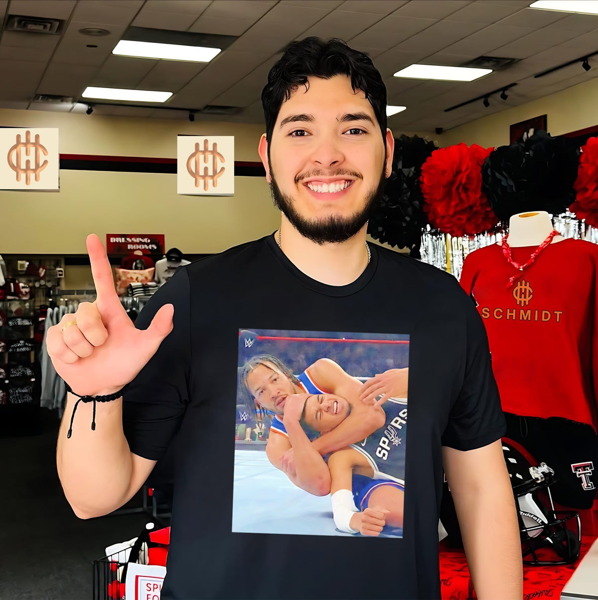 Jalen Brunson hugging Victor Wembanyama funny shirt