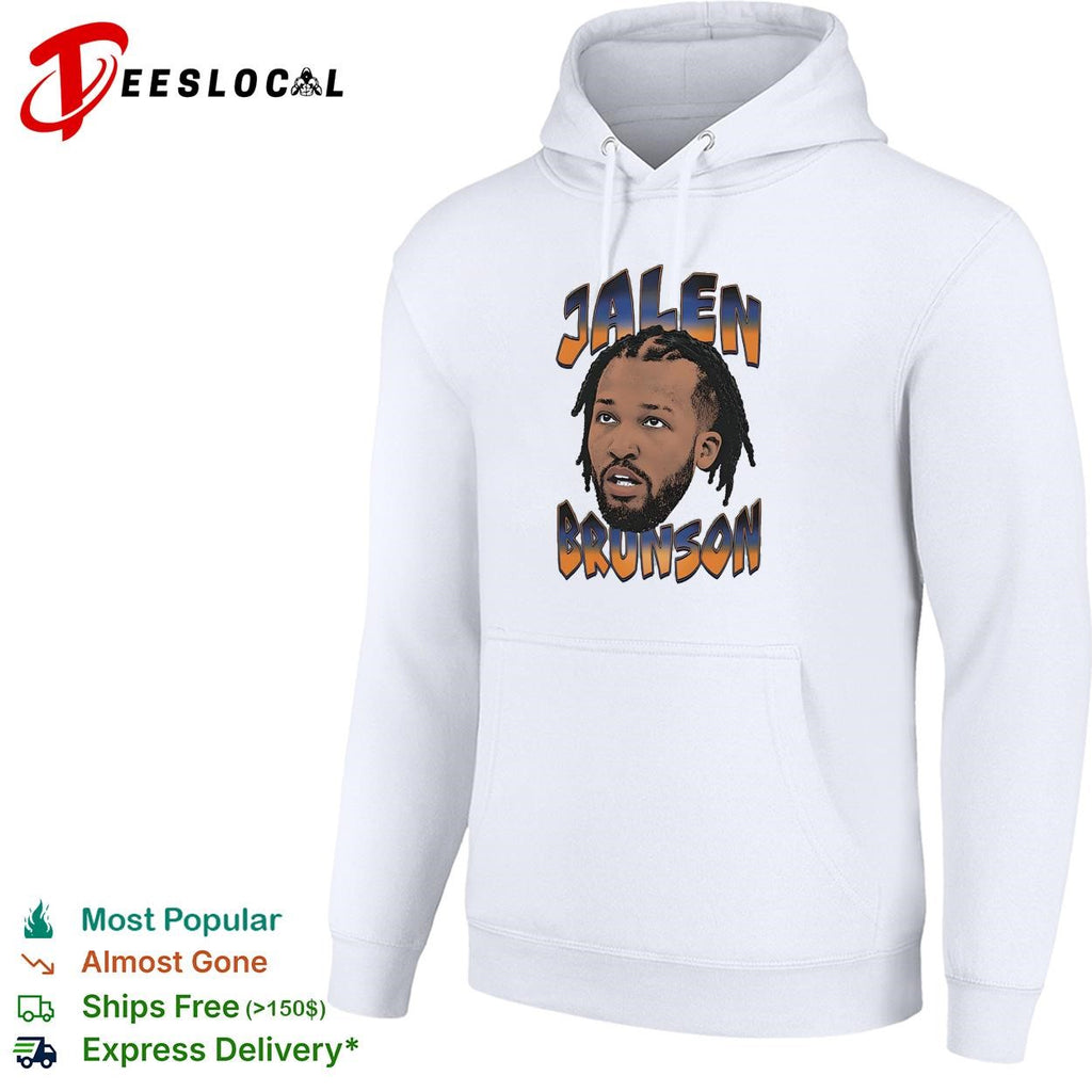Jalen Brunson portrait bold text shirt