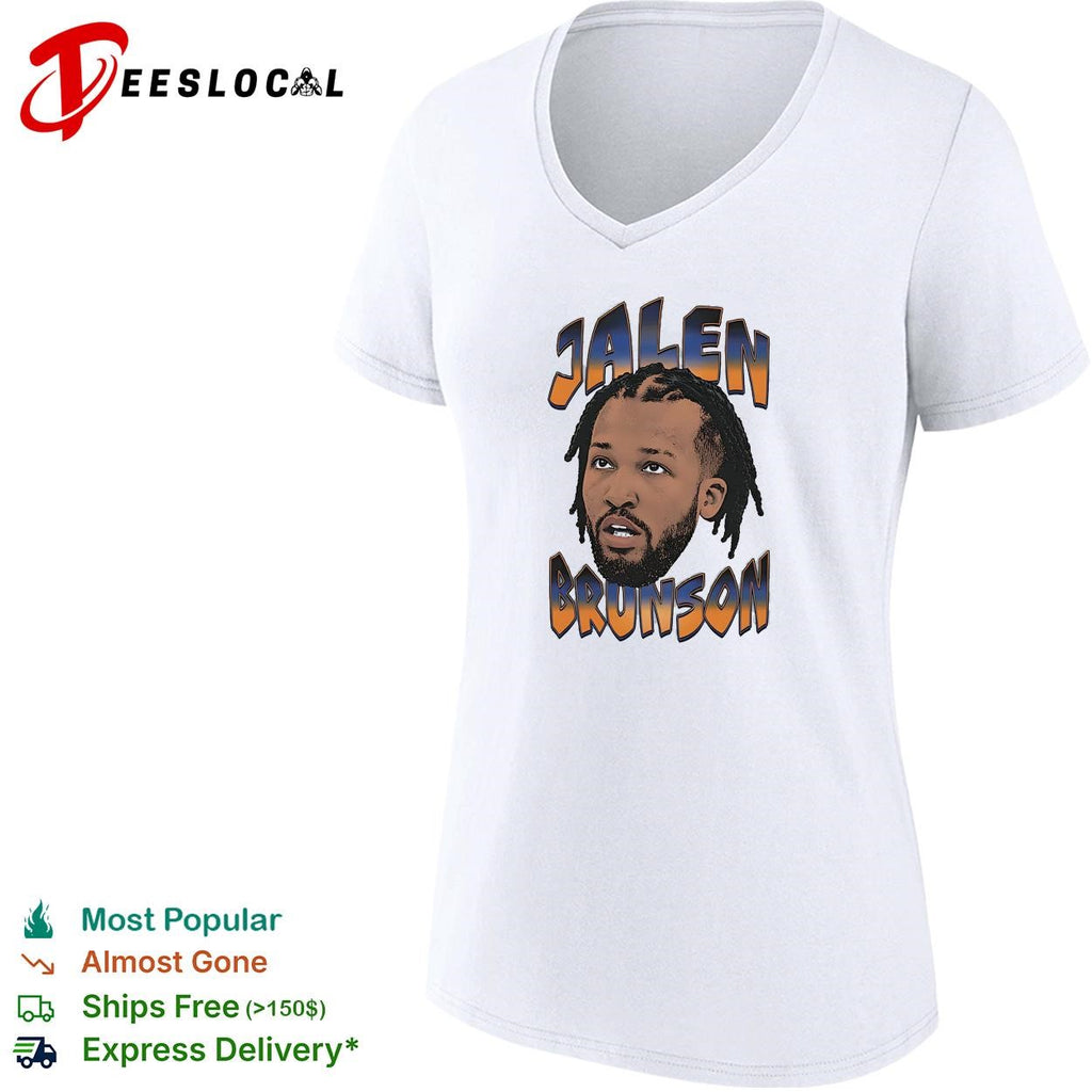 Jalen Brunson portrait bold text shirt