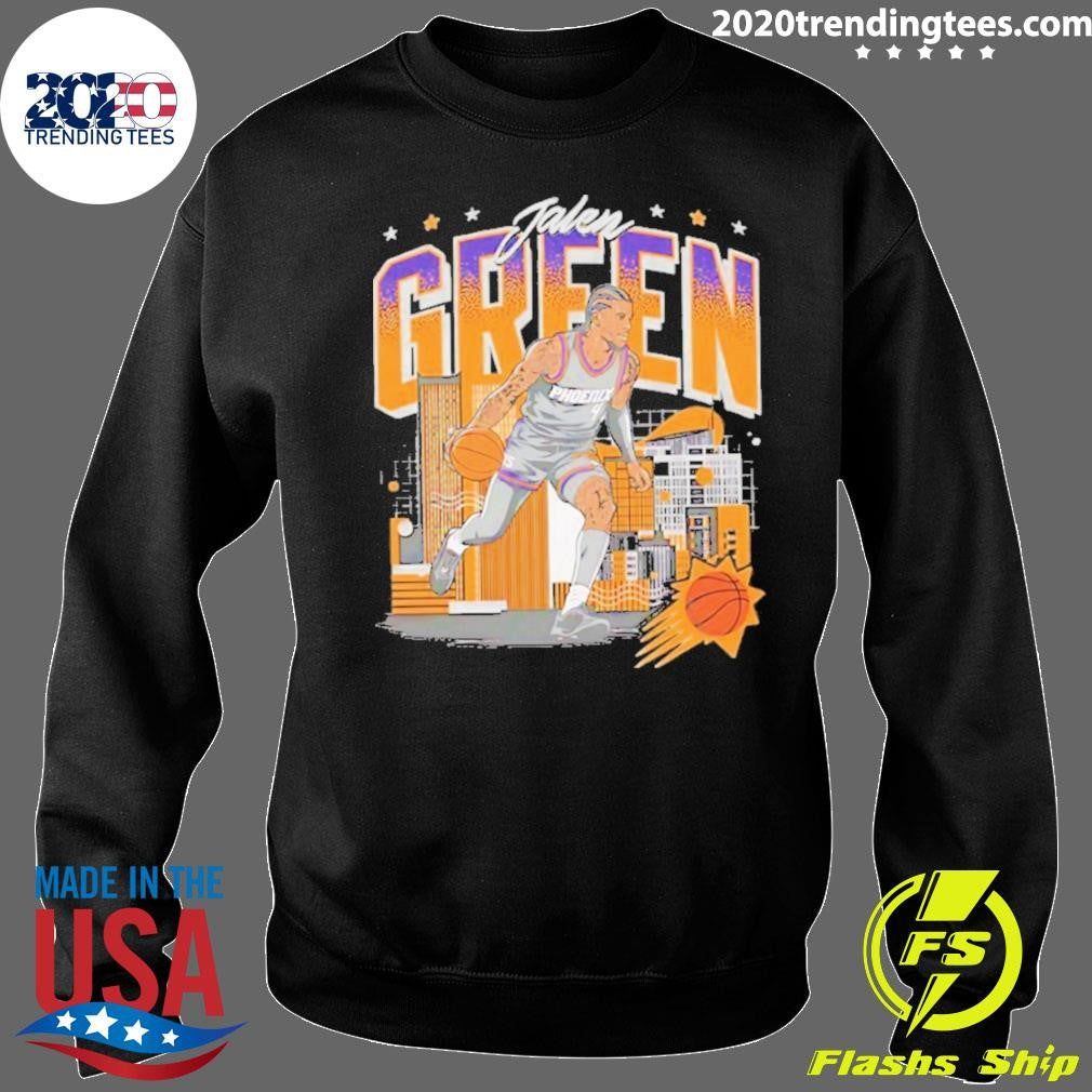 Jalen Green Nba Phoenix Suns Basketball Skyline Shirt