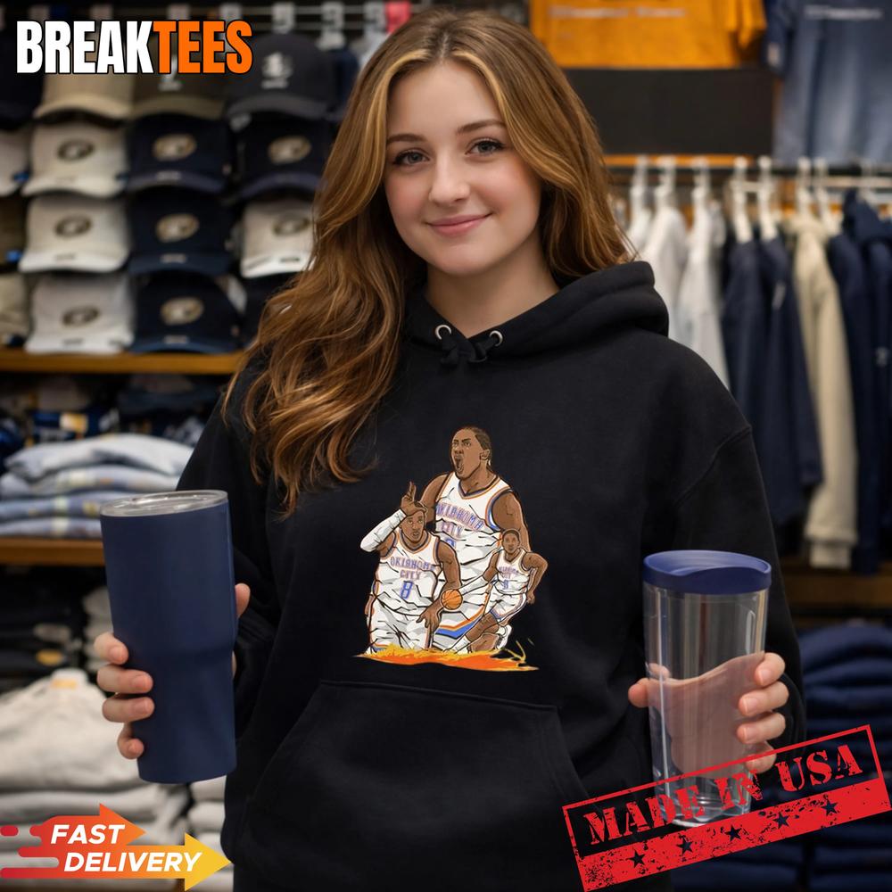 Jalen Williams J Dub Cartoon Style Oklahoma City Basketball Shirt