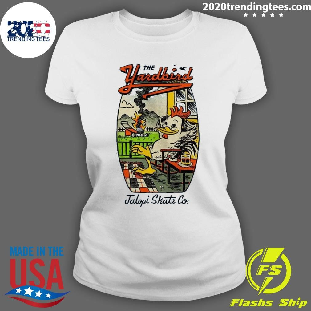 Jalopi Yardbird Heather Light Blue Skateboard Anti Hero Shirt