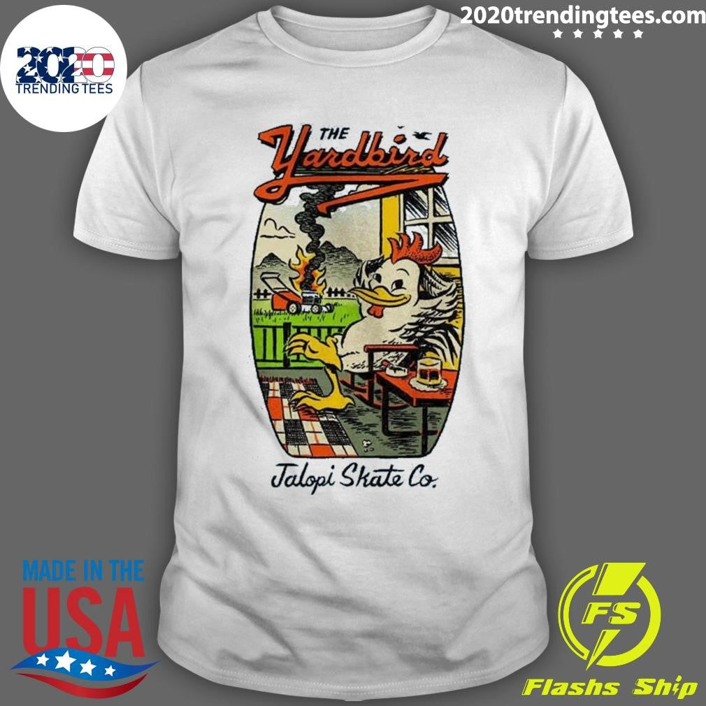 Jalopi Yardbird Heather Light Blue Skateboard Anti Hero Shirt