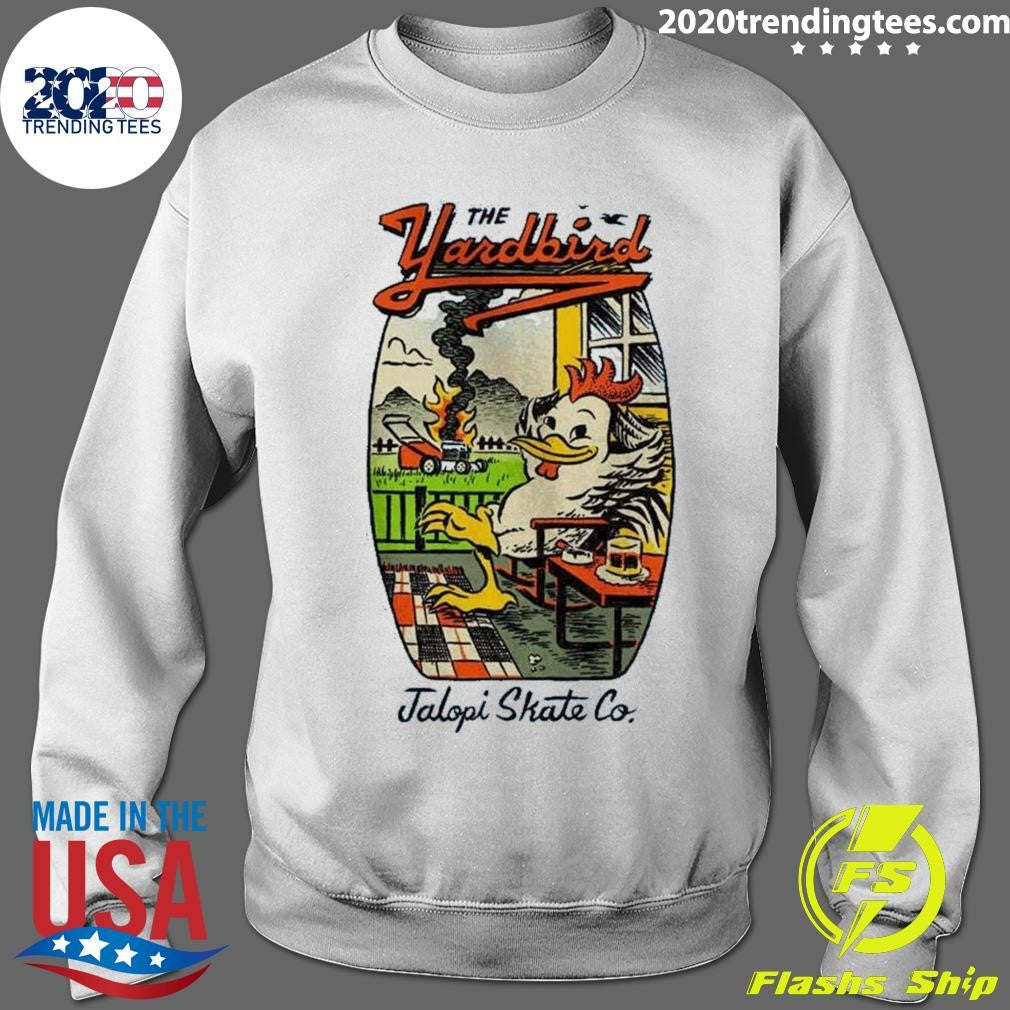 Jalopi Yardbird Heather Light Blue Skateboard Anti Hero Shirt