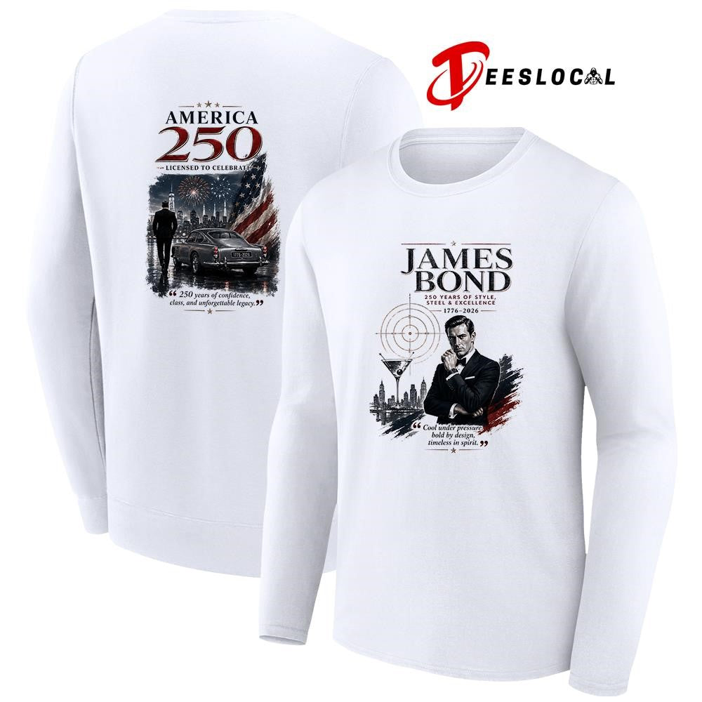 James Bond 250 years of American style steel and excellence shirt
