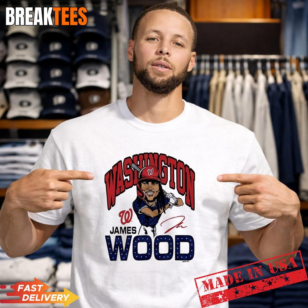 James Wood Washington Nationals Baseball Graphic Shirt