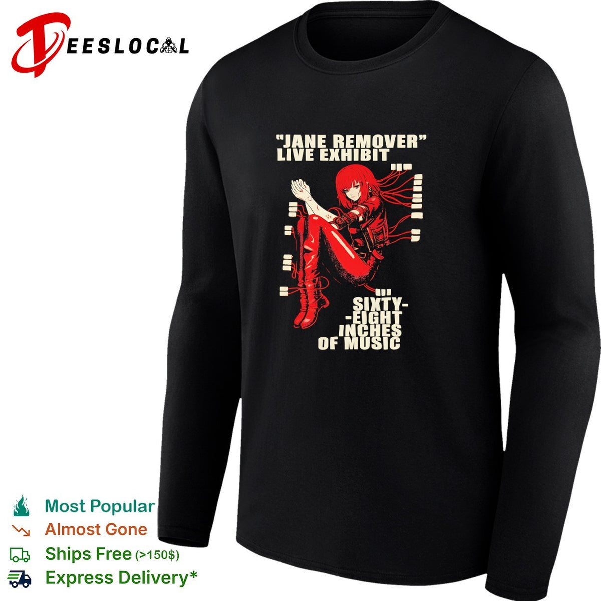 Jane Remover Live Exhibit Sixty Eight Inches of Music shirt
