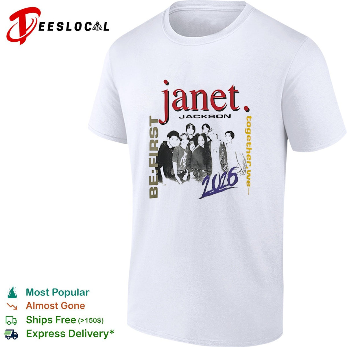 Janet Jackson and be first together we 2026 shirt