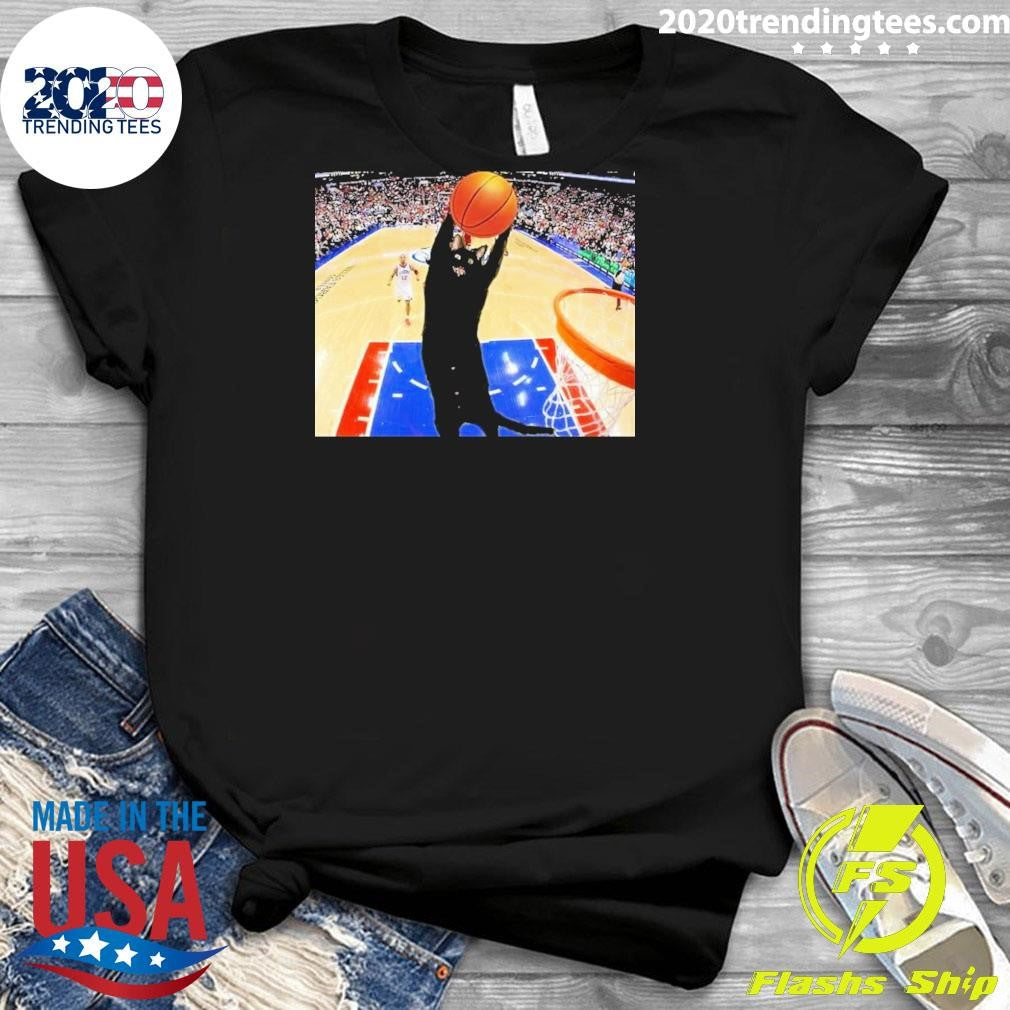 Jarrett Allen Wearing Basketball Cat Meme Shirt