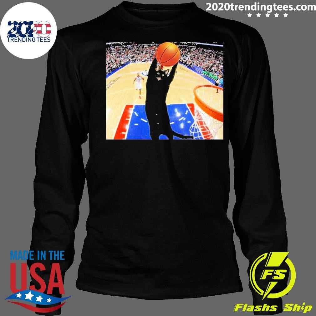 Jarrett Allen Wearing Basketball Cat Meme Shirt