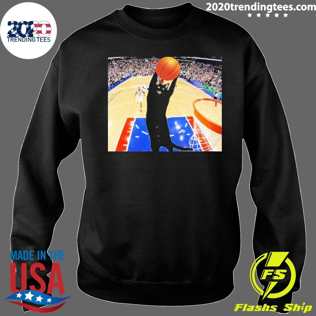 Jarrett Allen Wearing Basketball Cat Meme Shirt