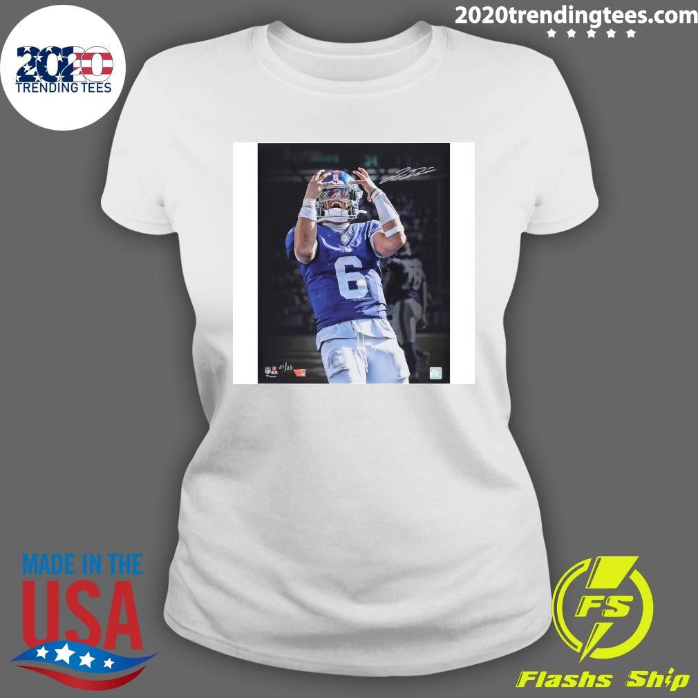 Jaxson Dart New York Giants Autographed Signature Shirt