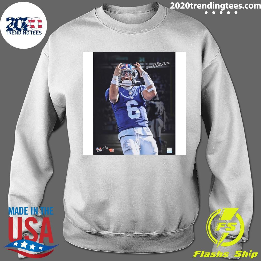 Jaxson Dart New York Giants Autographed Signature Shirt