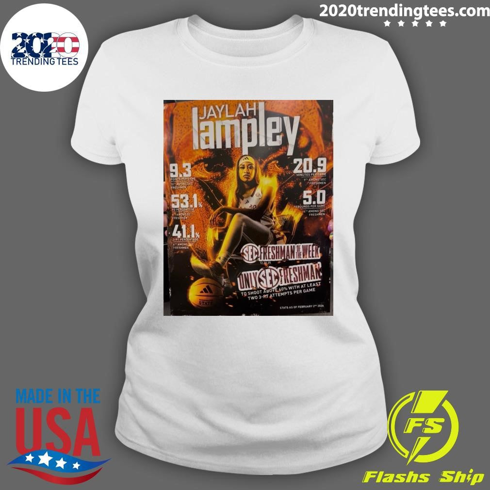 Jaylah Lampley of Mississippi State SEC Freshman of the Week Shirt