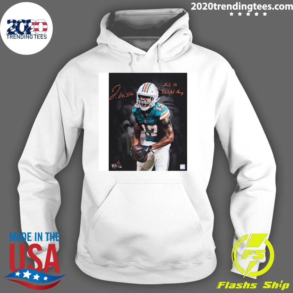 Jaylen Waddle Miami Dolphins Autographed Unleashed Spotlight Signature Shirt