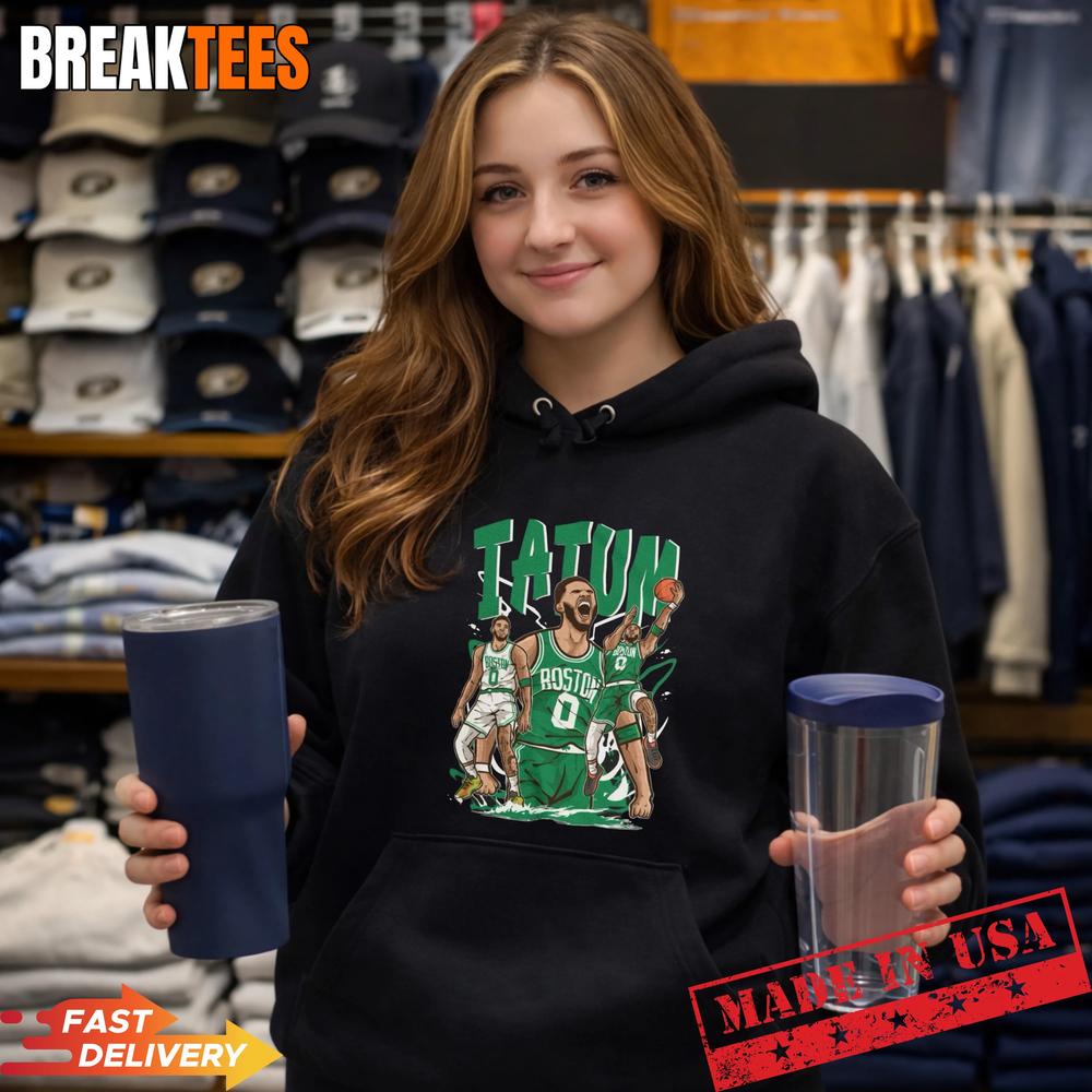Jayson Tatum Cartoon Style Boston Basketball Shirt