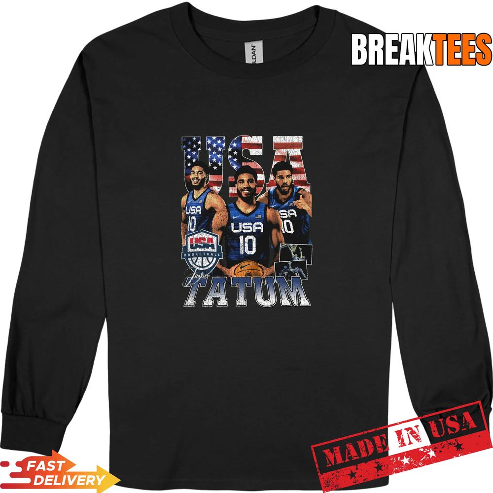 Jayson Tatum Team USA Basketball Streetwear Fan T-Shirt