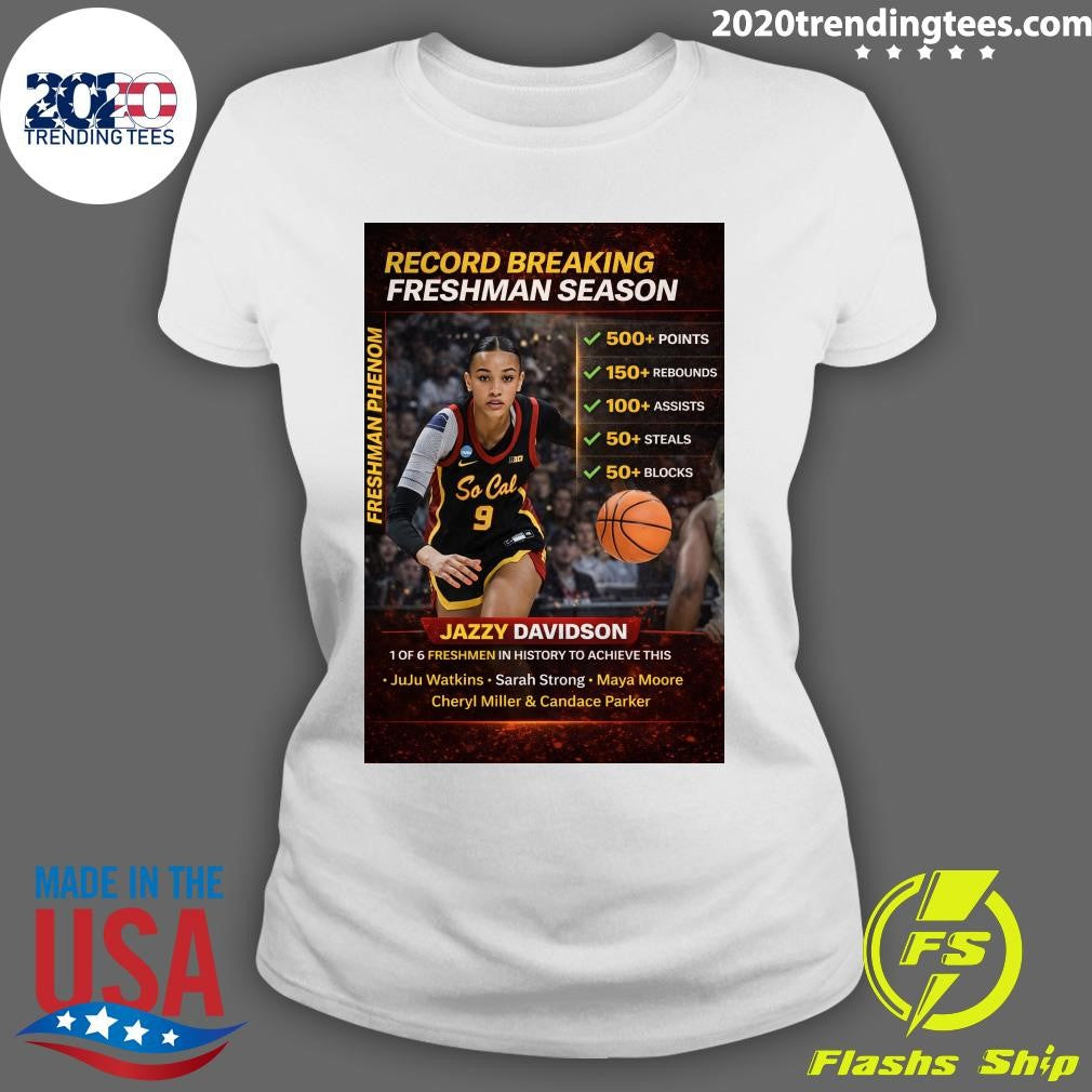 Jazzy Davidson Made History USC Women’s Basketball Shirt