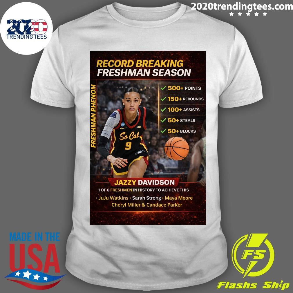 Jazzy Davidson Made History USC Women’s Basketball Shirt