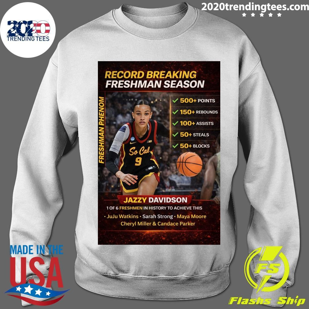 Jazzy Davidson Made History USC Women’s Basketball Shirt