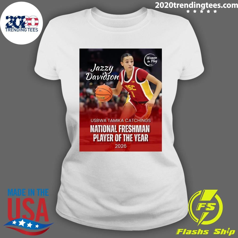 Jazzy Davidson USBWA Tamika Catchings National Freshman Player Of The Year 2026 Shirt