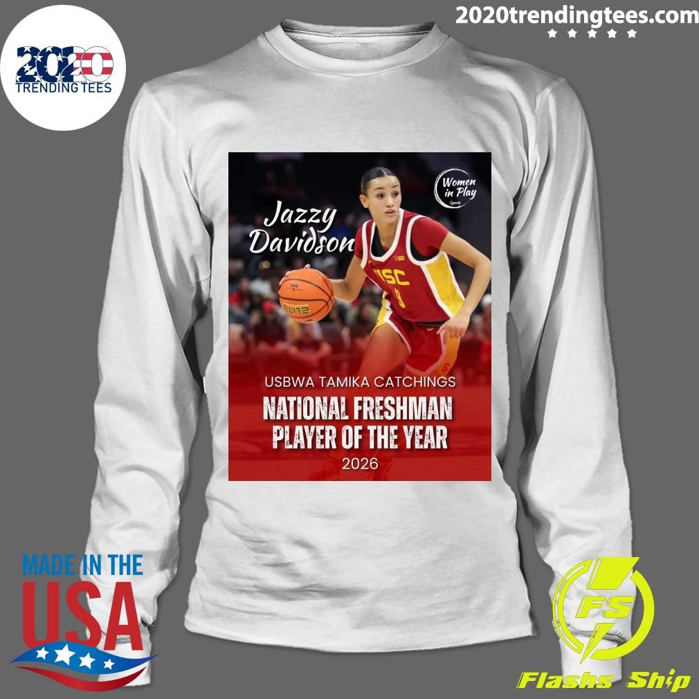 Jazzy Davidson USBWA Tamika Catchings National Freshman Player Of The Year 2026 Shirt