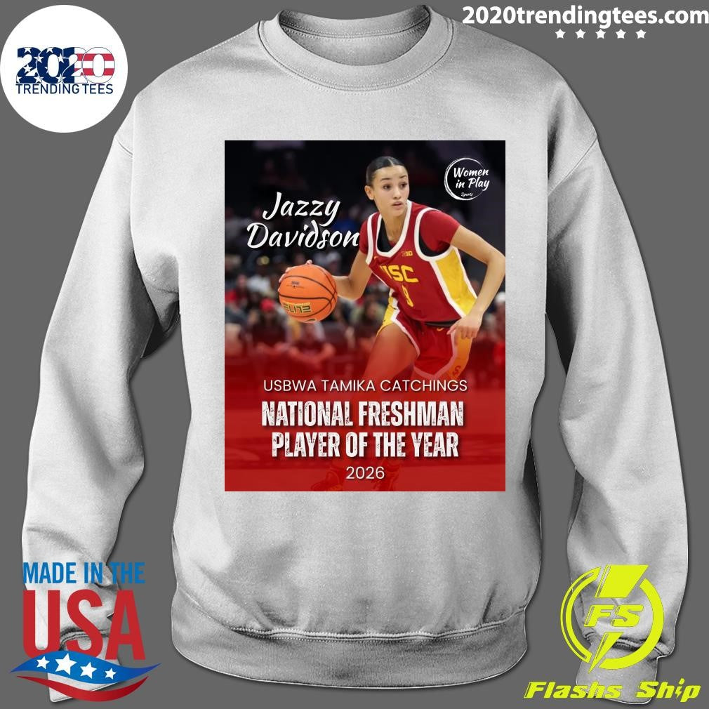 Jazzy Davidson USBWA Tamika Catchings National Freshman Player Of The Year 2026 Shirt