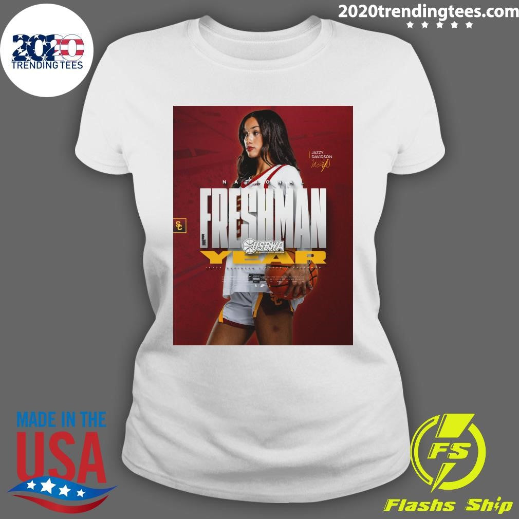 Jazzy Davidson is the USBWA National Freshman of the Year Shirt