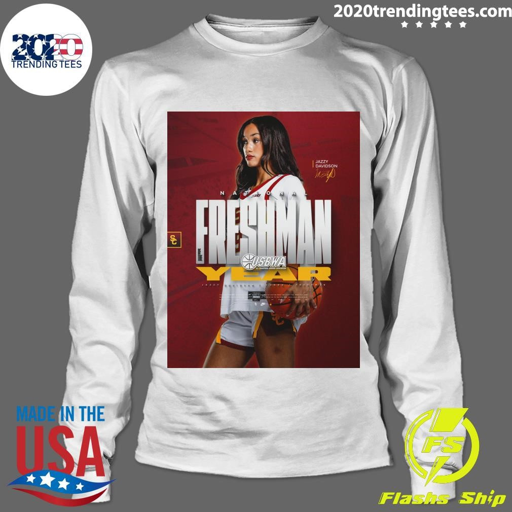 Jazzy Davidson is the USBWA National Freshman of the Year Shirt
