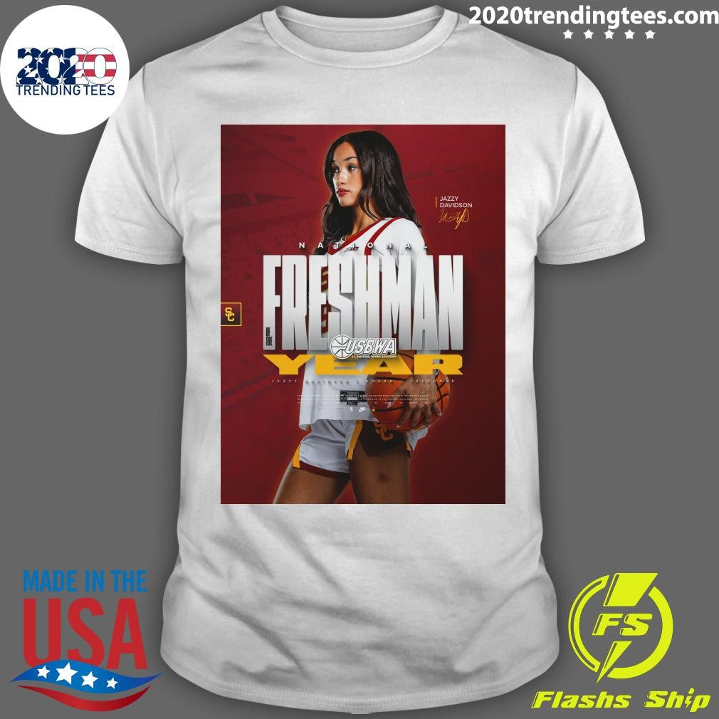 Jazzy Davidson is the USBWA National Freshman of the Year Shirt