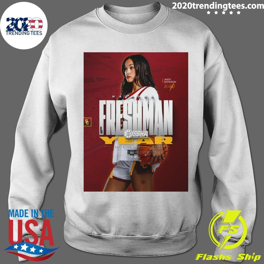 Jazzy Davidson is the USBWA National Freshman of the Year Shirt
