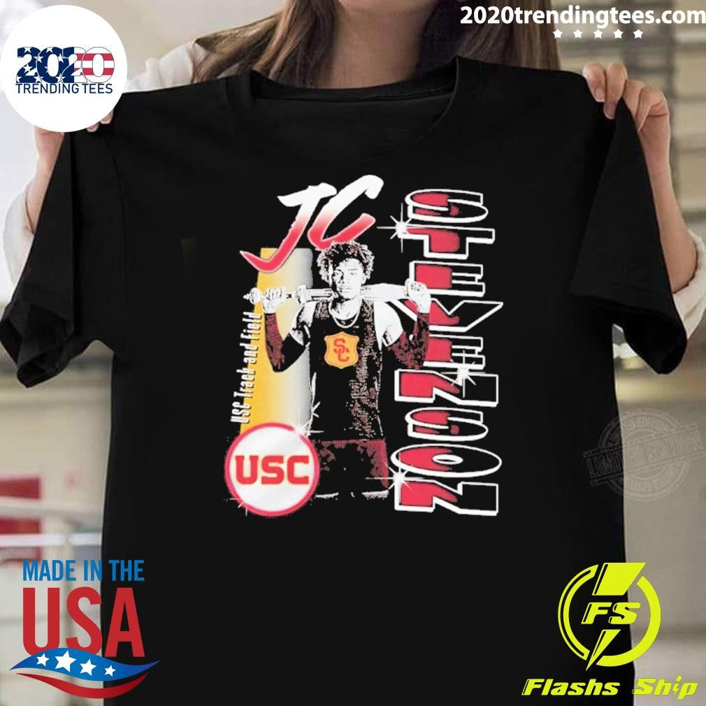 Jc Stevenson Portrait Usc Track And Field Shirt