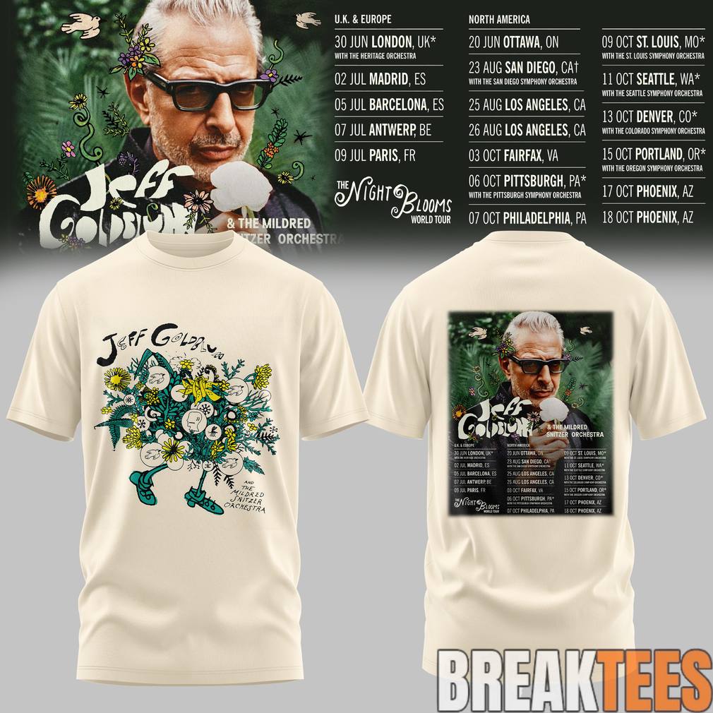 Jeff Goldblum Tour 2026 Shirt
