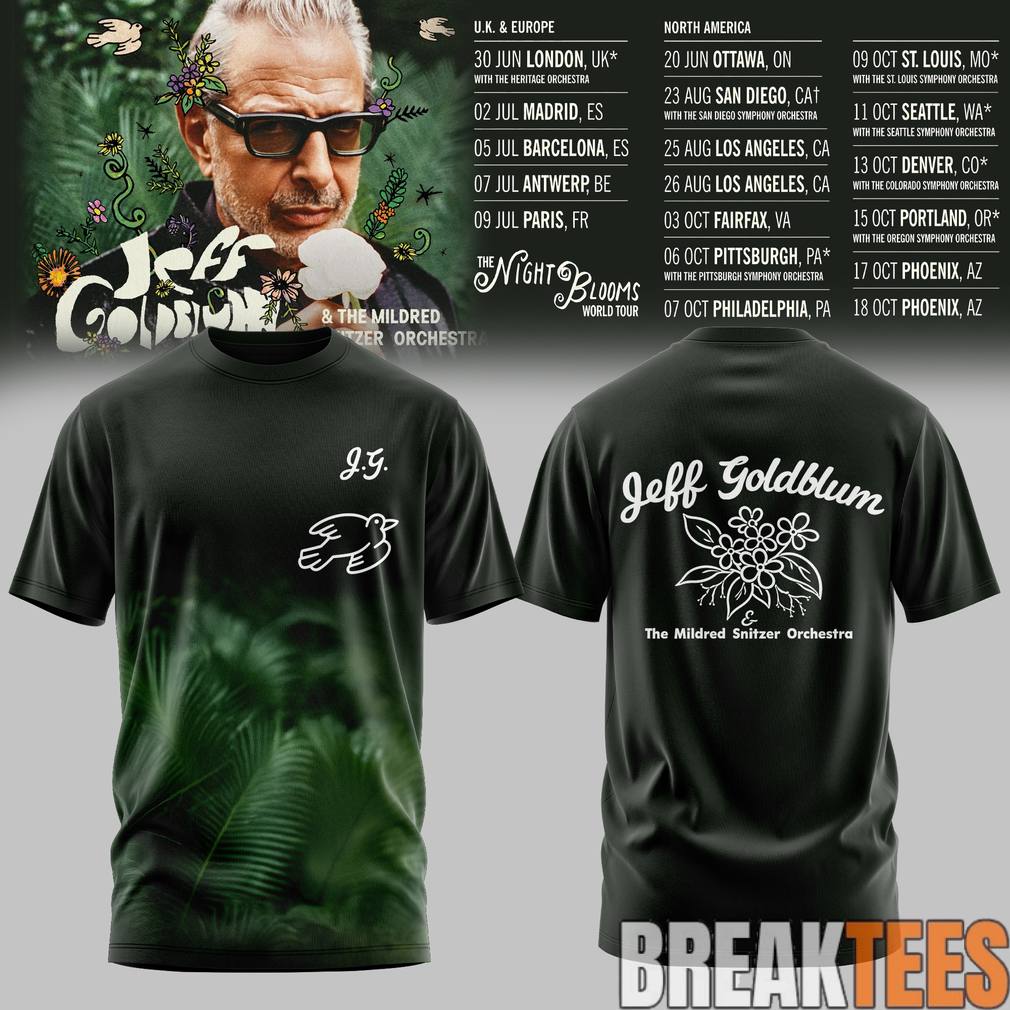 Jeff Goldblum Tour 2026 Shirt