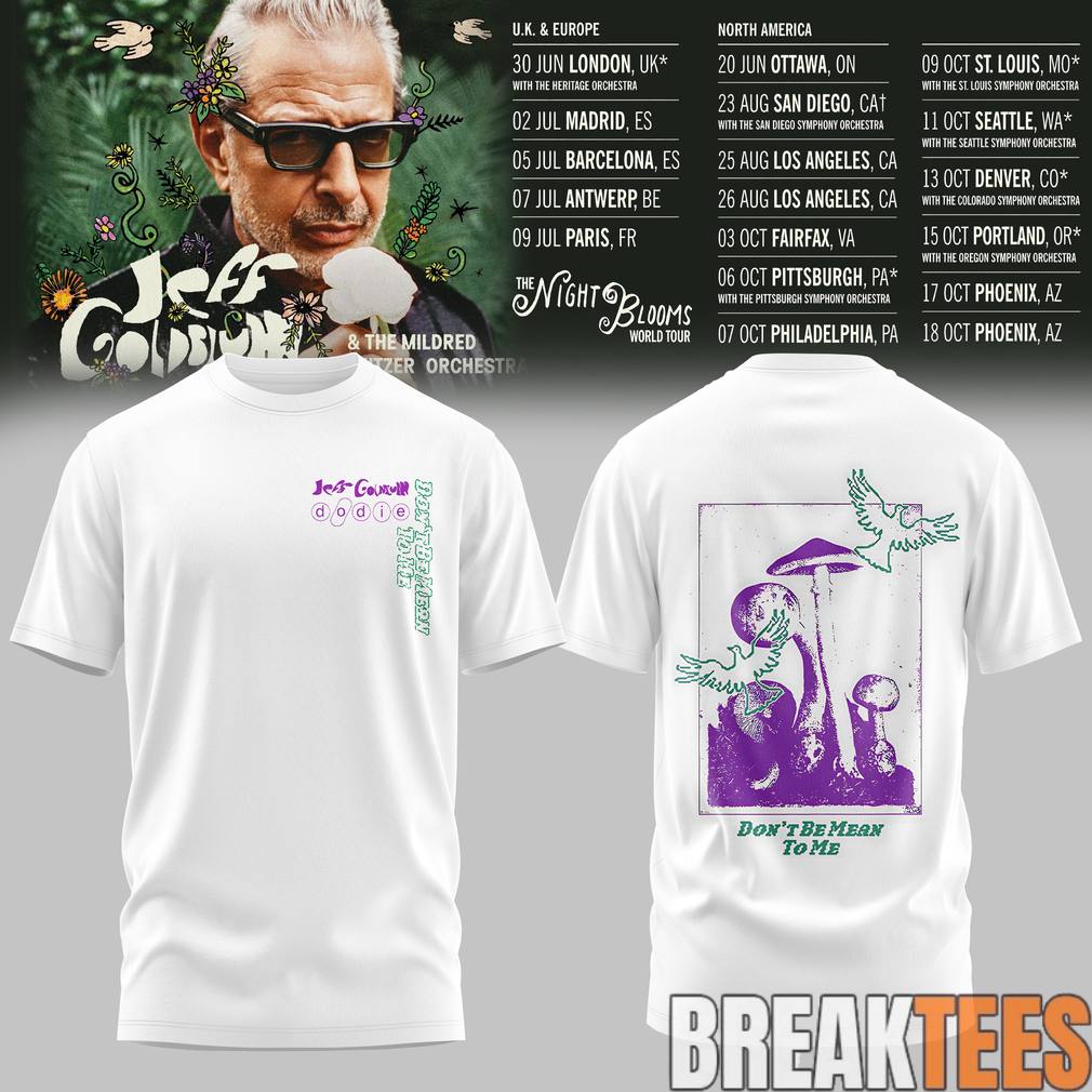 Jeff Goldblum Tour 2026 Shirt