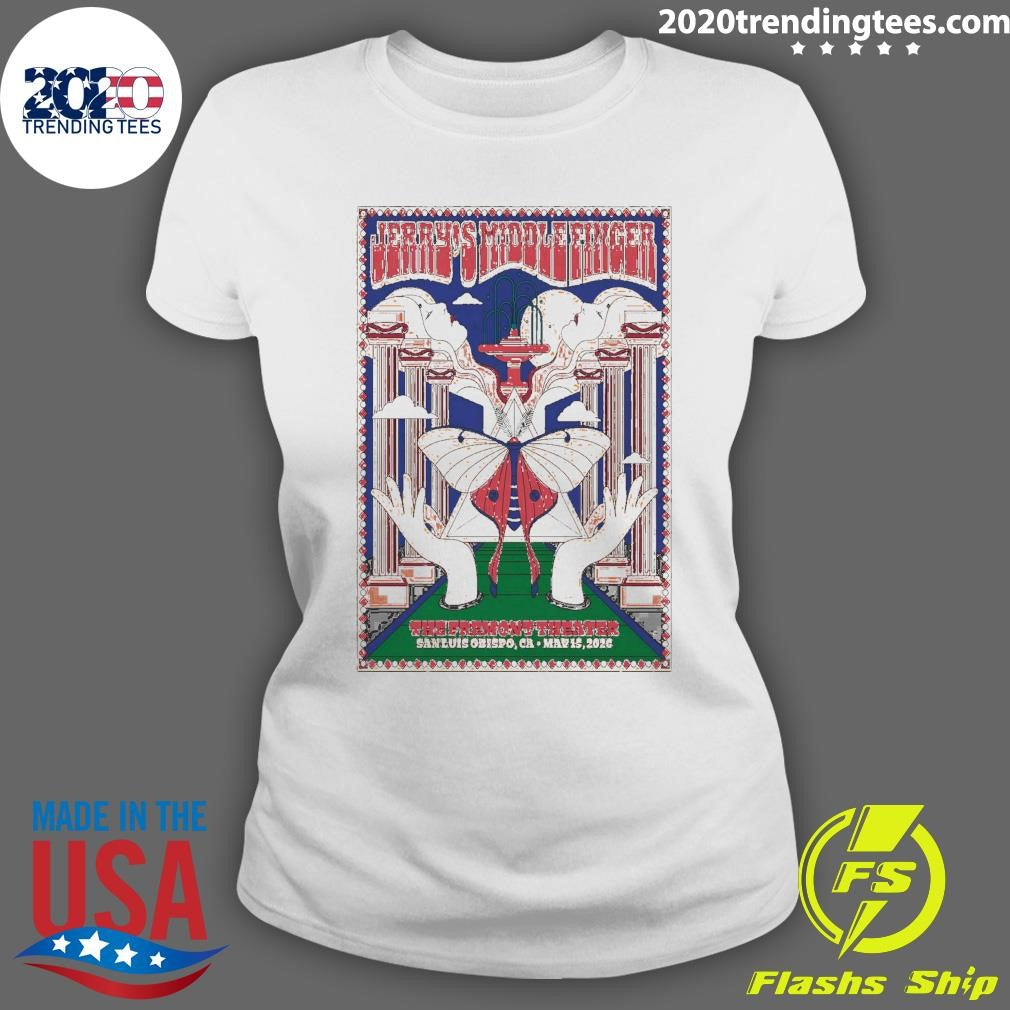 Jerry’s Middle Finger Fremont Theater In San Luis Obispo CA May 15 2026 Shirt