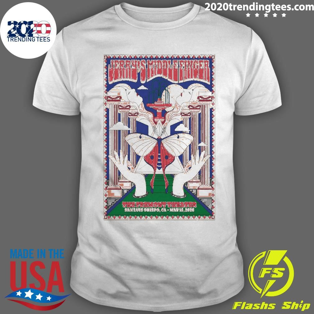 Jerry’s Middle Finger Fremont Theater In San Luis Obispo CA May 15 2026 Shirt