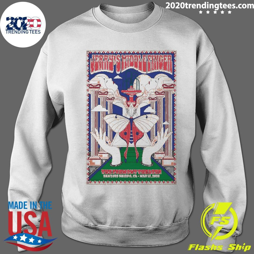 Jerry’s Middle Finger Fremont Theater In San Luis Obispo CA May 15 2026 Shirt