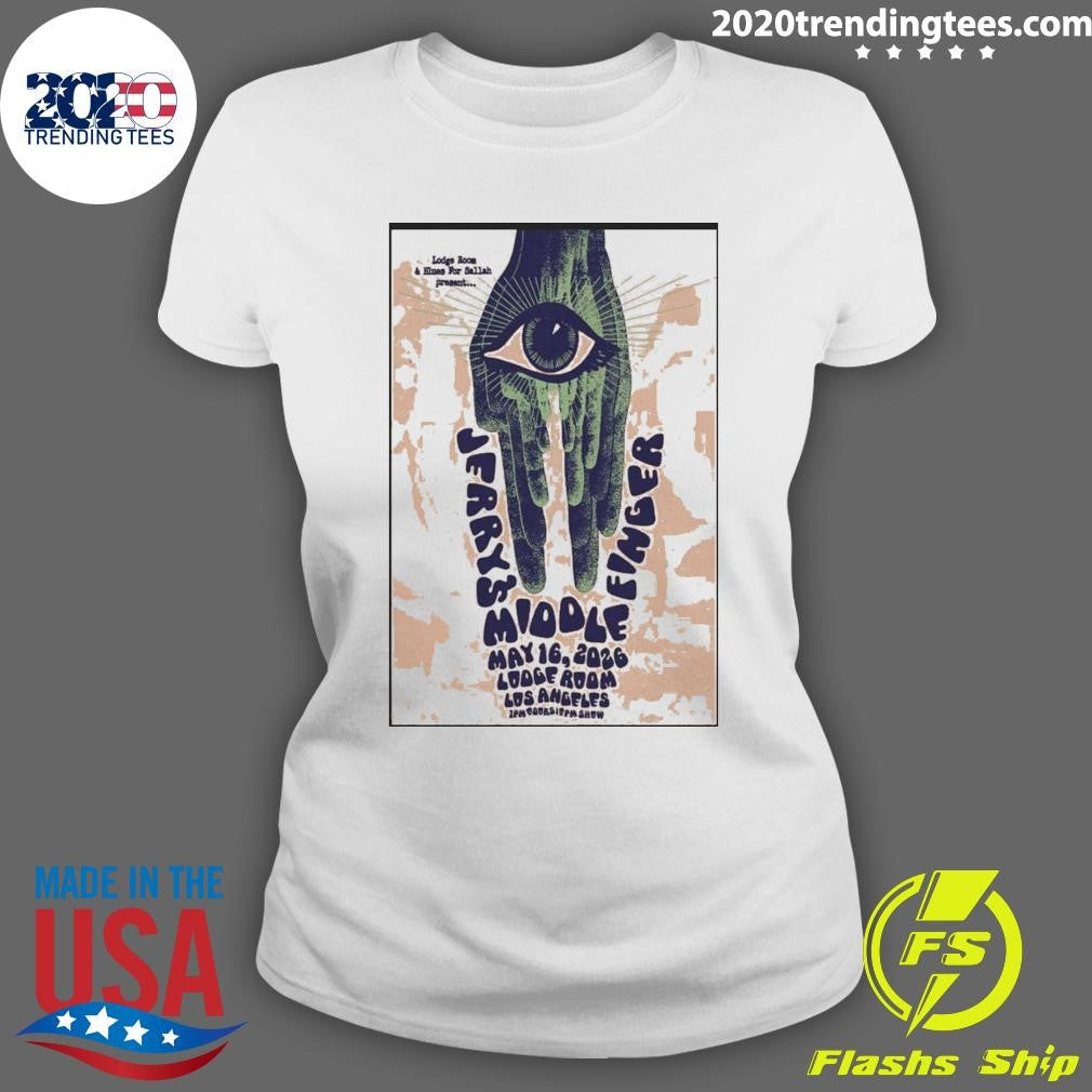 Jerry’s Middle Finger May 16 2026 Los Angeles Poster Shirt